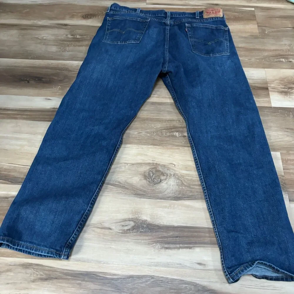 Levi's 505 Jeans Mens 40 x 30‎ Regular Fit Straight Leg Medium Wash Denim